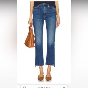 MOTHER High Waisted Rider Ankle Step Fray Loafers And Lassos Jeans Size 27 NWOT